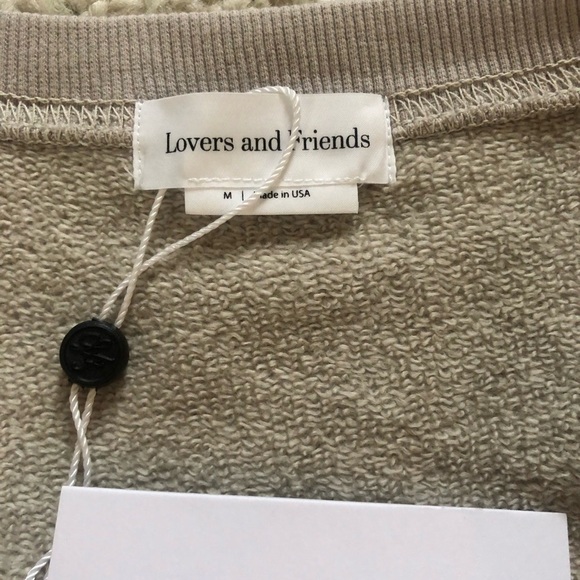 Lovers + Friends Sandstone Midriff Cutout Sweater Dress Size M NWT - Picture 9 of 10